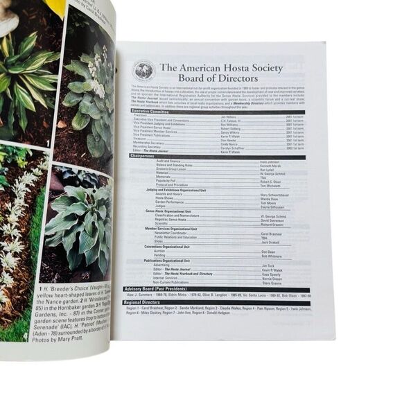The Hosta Journal 2000 Registrations Magazine Vol 32 Number R - Picture 4 of 8